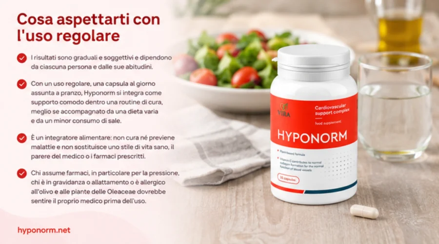 Hyponorm — risultati graduali con l'uso regolare
